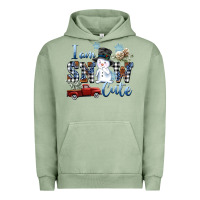 Pigment Oil Green I am Snow Cute Urban Hoodie - FaDigitalArtStudio
