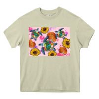 Mossy Sunflowers Turtle Heavy Core Tee - Artiststas