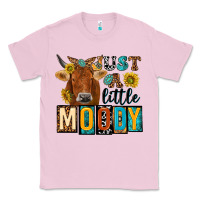 Bubblegum Pink just a little moody with cow Classic Tee - NancyCooperArtShop