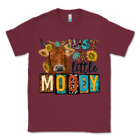 Burgundy just a little moody with cow Classic Tee - NancyCooperArtShop