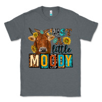 Charcoal Heather just a little moody with cow Classic Tee - NancyCooperArtShop