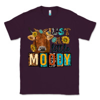 Plum just a little moody with cow Classic Tee - NancyCooperArtShop