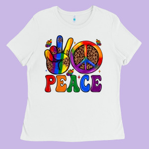 Peace Ladies Tee Designed By Jahusdesignshop