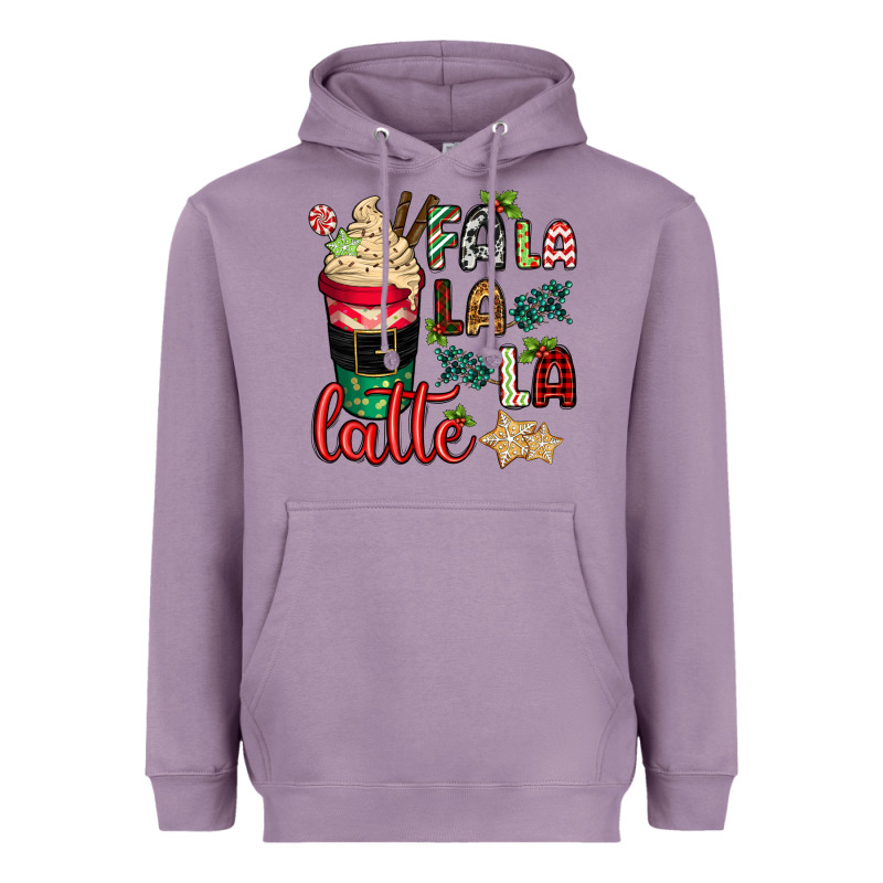 Fa La La La Latte Heavyweight Hoodie by CowGirlArtShop | Teevron