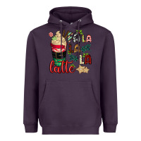 Plum Fa la la la latte Heavyweight Hoodie - CowGirlArtShop