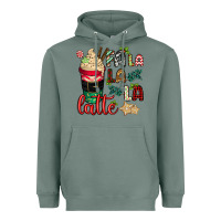 Sage Fa la la la latte Heavyweight Hoodie - CowGirlArtShop