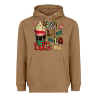 Toasted Coconut Fa la la la latte Heavyweight Hoodie - CowGirlArtShop