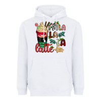 White Fa la la la latte Heavyweight Hoodie - CowGirlArtShop