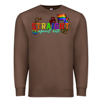 Chestnut Straight agains hate Premium Sweatshirt - CowGirlArtShop