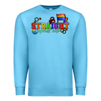 Ocean Blue Straight agains hate Premium Sweatshirt - CowGirlArtShop