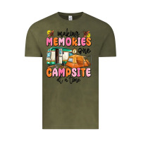 Vintage Olive making memories one campsite at a time Vintage Tee - MaliasSmallBusiness