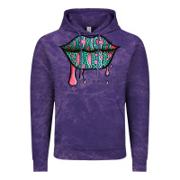 Cloud Purple beach babe leopard lips Vintage Hoodie - Jasminsmagicworld