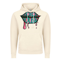 Vintage Artic beach babe leopard lips Vintage Hoodie - Jasminsmagicworld