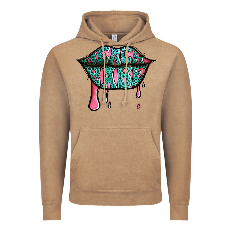 Beach Babe Leopard Lips Vintage Hoodie by Jasminsmagicworld | Teevron