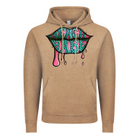 Vintage Coffee beach babe leopard lips Vintage Hoodie - Jasminsmagicworld