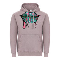 Vintage Zinc beach babe leopard lips Vintage Hoodie - Jasminsmagicworld