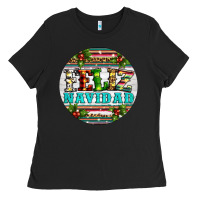 Black Christmas feliz navidad Ladies Tee - Artiststas
