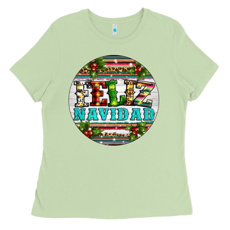 Christmas Feliz Navidad Ladies Tee by Artiststas | Teevron