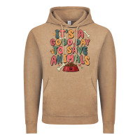 Vintage Coffee it's a good day to save animals Vintage Hoodie - MaliasSmallBusiness