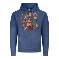 Vintage Denim it's a good day to save animals Vintage Hoodie - MaliasSmallBusiness