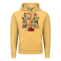 Vintage Mustard it's a good day to save animals Vintage Hoodie - MaliasSmallBusiness