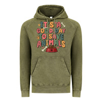Vintage Olive it's a good day to save animals Vintage Hoodie - MaliasSmallBusiness