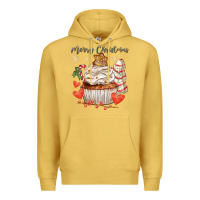 Antique Gold merry christmas cupcake Premium Hoodie - CowGirlArtShop