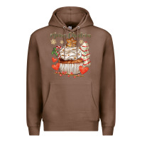 Chestnut merry christmas cupcake Premium Hoodie - CowGirlArtShop