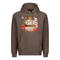 Coffee merry christmas cupcake Premium Hoodie - CowGirlArtShop