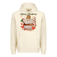 Sandshell merry christmas cupcake Premium Hoodie - CowGirlArtShop