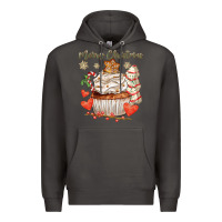 Smoke merry christmas cupcake Premium Hoodie - CowGirlArtShop