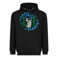 Black cozy season Heavyweight Hoodie - CowGirlArtShop