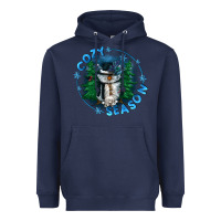 Navy cozy season Heavyweight Hoodie - CowGirlArtShop