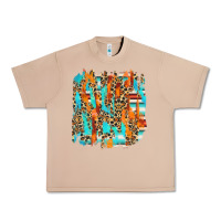 Burro serape with leopard pattern Urban Heavy Tee - NancyCooperArtShop
