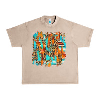 French Oak serape with leopard pattern Urban Heavy Tee - NancyCooperArtShop