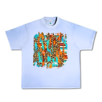 Grape Ice serape with leopard pattern Urban Heavy Tee - NancyCooperArtShop