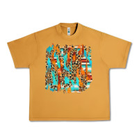 Peanut Butter serape with leopard pattern Urban Heavy Tee - NancyCooperArtShop
