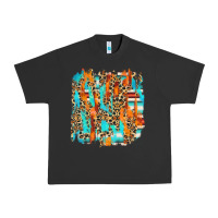 Pigment Black serape with leopard pattern Urban Heavy Tee - NancyCooperArtShop