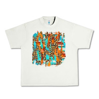 Pistachio serape with leopard pattern Urban Heavy Tee - NancyCooperArtShop