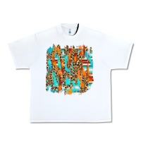 White serape with leopard pattern Urban Heavy Tee - NancyCooperArtShop