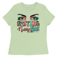 Matcha resting nurse face Ladies Tee - RanaPortraitStore