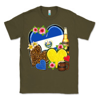 Army Green el salvador hearts Classic Tee - NancyCooperArtShop