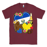 Burgundy el salvador hearts Classic Tee - NancyCooperArtShop