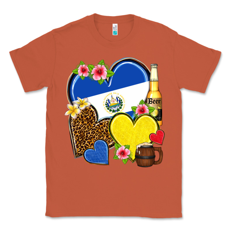 El Salvador Hearts Classic Tee by NancyCooperArtShop | Teevron