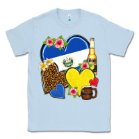 Dusty Blue el salvador hearts Classic Tee - NancyCooperArtShop