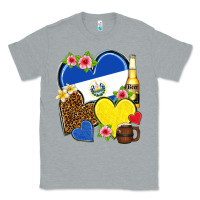 Heather Grey el salvador hearts Classic Tee - NancyCooperArtShop