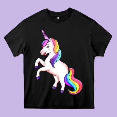 Unicorn Heavy Core Tee Designed By Artiststas