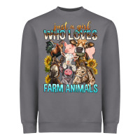 Storm Just A Girl Who Loves Farm Animals Heavyweight Sweatshirt - BundleAndBundleShop