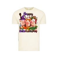 Vintage Arctic Happy Hallothanksmas Pigs Vintage Tee - NancyCooperArtShop