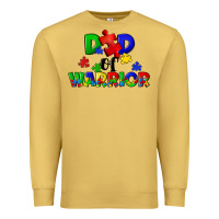Antique Gold Dad of warrior Premium Sweatshirt - CowGirlArtShop